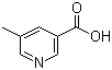 结构式 CAS# 3222-49-9, 5-甲基烟酸