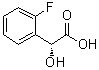 structure of CAS# 32222-48-3, (R)-2-Fluoromandelic acid;(alphaR)-2-Fluoro-alpha-hydroxybenzeneacetic acid; (R)-(-)-Ortho-Fluoromandelic acid; (R)-2-(2-Fluorophenyl)-2-hydroxyaceticacid; (R)-2-Fluoromandelic acid; (R)-o-Fluoromandelic acid; (r)-2-Fluoromandelic acid