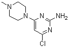 结构式 CAS# 322691-38-3, 4-氯-6-(4-甲基哌嗪-1-基)嘧啶-2-胺