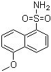 结构式 CAS# 32327-46-1, 5-甲氧基-1-萘磺酰胺