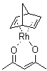 structure of CAS# 32354-50-0, Norbornadiene(acetylacetonato)rhodium(I)