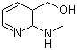 结构式 CAS# 32399-12-5, 2-甲胺基-3-吡啶甲醇