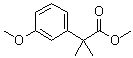 structure of CAS# 32454-33-4, 2-(3-Methoxyphenyl)-2-methylpropionic acid methyl ester;Methyl 2-(3-methoxyphenyl)-2-methylpropanoate
