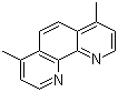 结构式 CAS# 3248-05-3, 4,7-二甲基-1,10-菲咯啉; 4,7-二甲基-1,10-菲罗啉; 4,7-二甲基-1,10-邻二氮杂菲