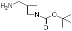 structure of CAS# 325775-44-8, 1-Boc-3-(Aminomethyl)azetidine;3-Aminomethyl-1-N-Boc-azetidine; 3-Aminomethylazetidine-1-carboxylic acid tert-butyl ester