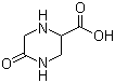 结构式 CAS# 3262-59-7, 5-氧代-2-哌嗪羧酸