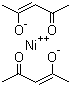 structure of CAS# 3264-82-2, Nickel acetylacetonate;Bis(2,4-pentanediono)nickel; Nickel 2,4-pentanedionate