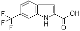 6-(Trifluoromethyl)-1H-indole-2-carboxylic acid molecular structure (CAS 327-20-8)
