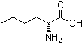 结构式 CAS# 327-56-0, D-正亮氨酸; D-2-氨基己酸