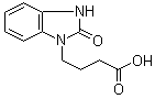structure of CAS# 3273-68-5, 2-Oxo-1-benzimidazolinebutyric acid;2,3-Dihydro-2-oxo-1H-benzimidazole-1-butanoic acid