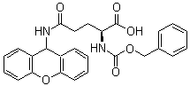 结构式 CAS# 327981-01-1, N-[苯甲氧羰基]-N'-9H-氧杂蒽-9-基-L-谷氨酰胺