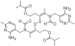 结构式 CAS# 3286-46-2, 舒布硫胺; 硫锌酸硫胺