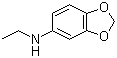 structure of CAS# 32953-14-3, N-Ethyl-3,4-(methylenedioxy)aniline;N-Ethyl-1,3-benzodioxol-5-amine