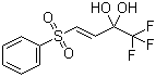 (3E)-1,1,1-三氟-4-(苯磺酰基)-3-丁烯-2,2-二醇分子结构 (CAS 329915-01-7)