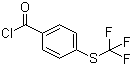 4-(Trifluoromethylthio)benzoyl chloride molecular structure (CAS 330-14-3)