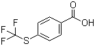 structure of CAS# 330-17-6, 4-(Trifluoromethylthio)benzoic acid