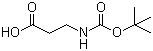 structure of CAS# 3303-84-2, Boc-beta-alanine;3-tert-Butoxycarbonylaminopropionic acid