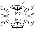 structure of CAS# 33056-03-0, (Methylcyclopentadienyl)molybdenum tricarbonyl dimer