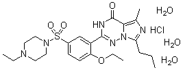structure of CAS# 330808-88-3, Vardenafil hydrochloride trihydrate
