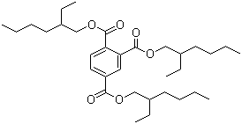 structure of CAS# 3319-31-1, Trioctyl trimellitate;Tris(2-ethylhexyl)trimellitate; 1,2,4-benzenetricarboxylic acid tris(2-ethylhexyl) ester