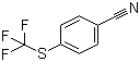 结构式 CAS# 332-26-3, 4-三氟甲硫基苯甲腈; 对三氟甲硫基苯甲腈