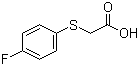 结构式 CAS# 332-51-4, (4-氟苯硫基)乙酸