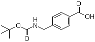 结构式 CAS# 33233-67-9, 4-[(叔丁氧羰基氨基)甲基]苯甲酸