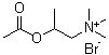structure of CAS# 333-31-3, Methacholine bromide;O-Acetyl-beta-methylcholine bromide; Trimethyl-beta-acetoxypropylammonium bromide; beta-Methylacetylcholine bromide
