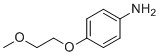 structure of CAS# 33311-29-4, 4-(2-Methoxyethoxy)aniline
