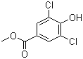 structure of CAS# 3337-59-5, Methyl 3,5-dichloro-4-hydroxybenzoate