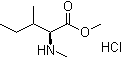 结构式 CAS# 3339-43-3, N-甲基-L-异亮氨酸甲酯盐酸盐