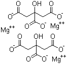 结构式 CAS# 3344-18-1, 柠檬酸镁