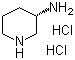 structure of CAS# 334618-07-4, (S)-3-Aminopiperidine dihydrochloride;(S)-(+)-3-Aminopiperidine dihydrochloride