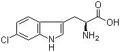 6-氯-L-色氨酸分子结构 (CAS 33468-35-8)