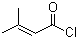 structure of CAS# 3350-78-5, 3,3-Dimethylacryloyl chloride;3-Methylcrotonoyl chloride