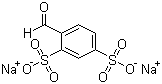 structure of CAS# 33513-44-9, Disodium 4-formylbenzene-1,3-disulphonate;4-Formylbenzene-1,3-disulfonic acid disodium salt; Benzaldehyde-2,4-disulfonic acid disodium salt