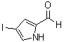 structure of CAS# 33515-62-7, 4-Iodo-1H-pyrrole-2-carboxaldehyde;4-Iodo-1H-pyrrole-2-carbaldehyde; 4-Iodo-2-formylpyrrole; 4-Iodopyrrole-2-carboxaldehyde