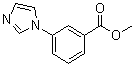 结构式 CAS# 335255-85-1, 3-(1H-咪唑-1-基)苯甲酸甲酯