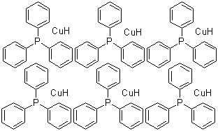 结构式 CAS# 33636-93-0, 三苯基膦-氢化铜六聚物