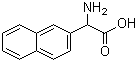 structure of CAS# 33741-78-5, Amino(naphthalen-2-yl)acetic acid