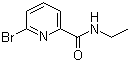 结构式 CAS# 337535-98-5, 6-溴-N-乙基吡啶-2-甲酰胺