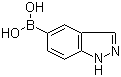 结构式 CAS# 338454-14-1, 1H-吲唑-5-硼酸
