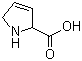 structure of CAS# 3395-35-5, 3,4-Dedihydroproline;H-3,4-Dehydro-DL-Pro-OH; 3,4-Dedihydro-DL-proline