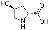 反式-4-羟基-D-脯氨酸分子结构 (CAS 3398-22-9)