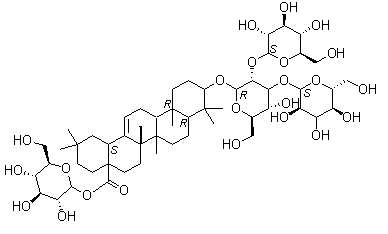 结构式 CAS# 340963-86-2, 辽东楤木皂苷 V