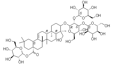 结构式 CAS# 340982-22-1, 辽东楤木皂苷 VII