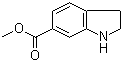 结构式 CAS# 341988-36-1, 吲哚啉-6-羧酸甲酯