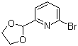 structure of CAS# 34199-87-6, 2-Bromo-6-(1,3-dioxolan-2-yl)pyridine