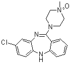 结构式 CAS# 34233-69-7, 氯氮平 N-氧化物