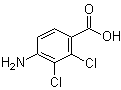 结构式 CAS# 34263-51-9, 4-氨基-2,3-二氯苯甲酸